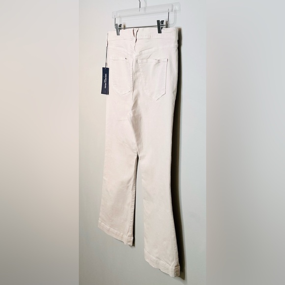 Veronica Beard Carson High-Rise Ankle Flare Jeans Ecru Women's NWT - Picture 9 of 16